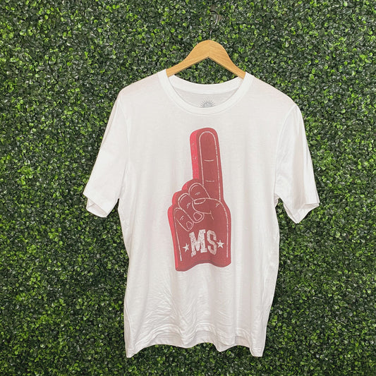 Shirts & Tops - Oversized Mississippi Foam Finger Tee
