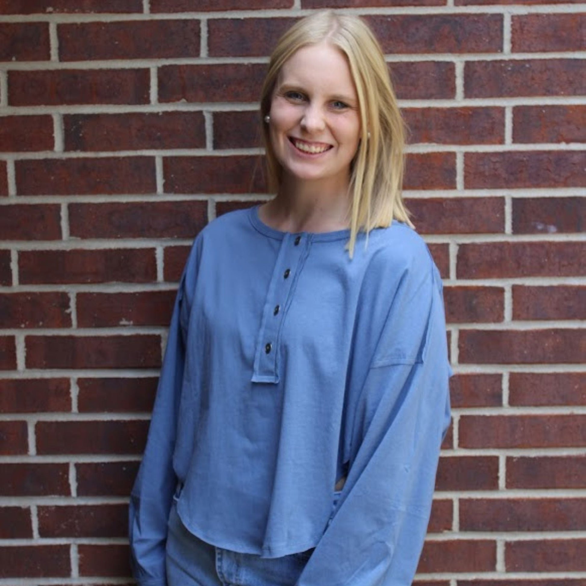 Shirts & Tops - The Autumn Top (Available In Natural & Steel Blue)
