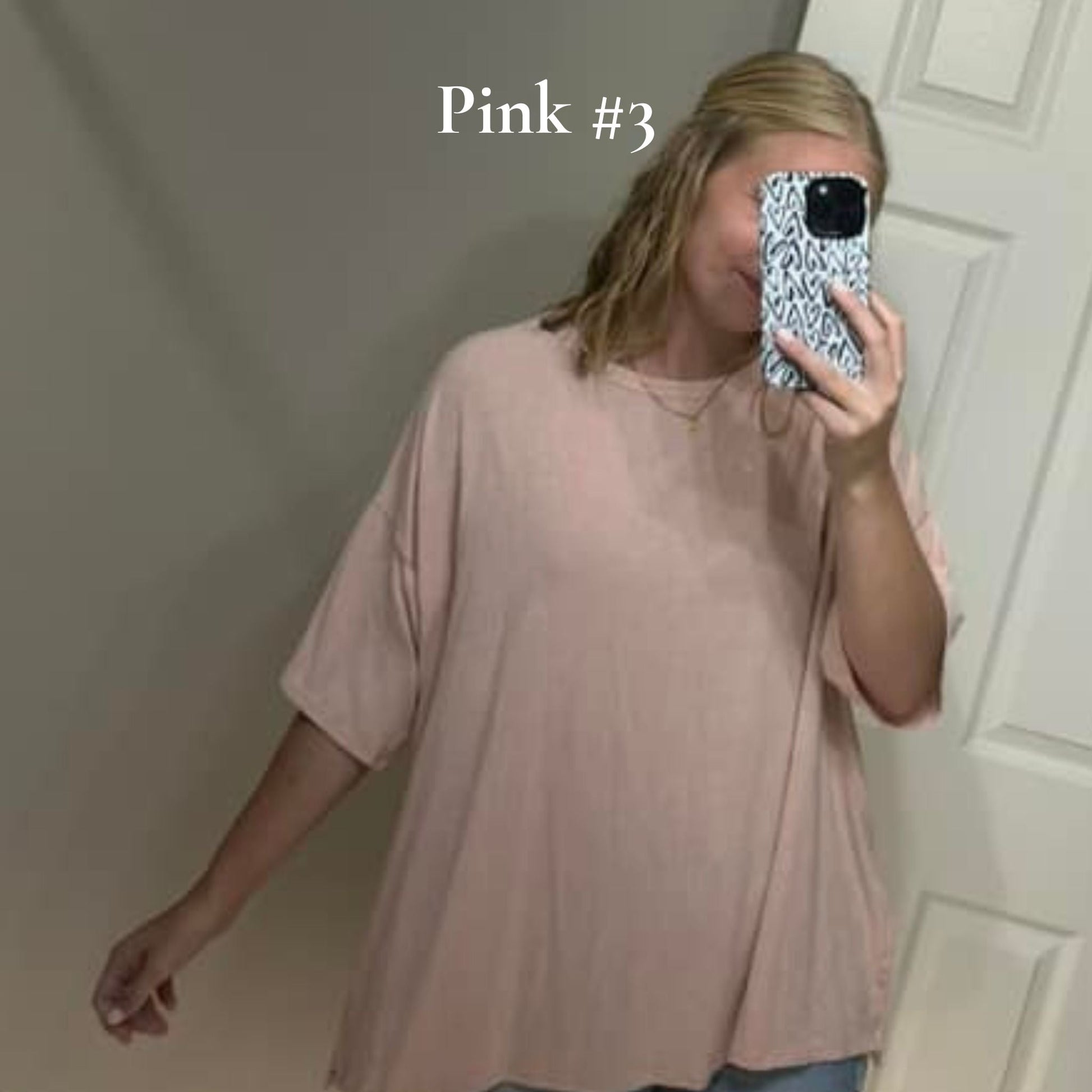 Shirts & Tops - Casual Pink Tee (Large-3 Different Pinks)