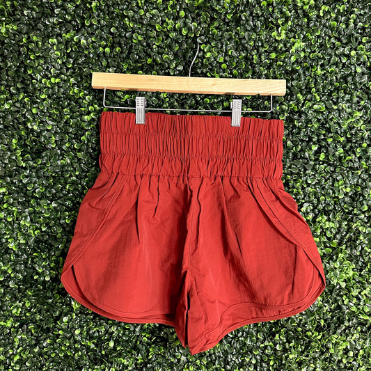 Windbreaker Smocked Waistband Shorts