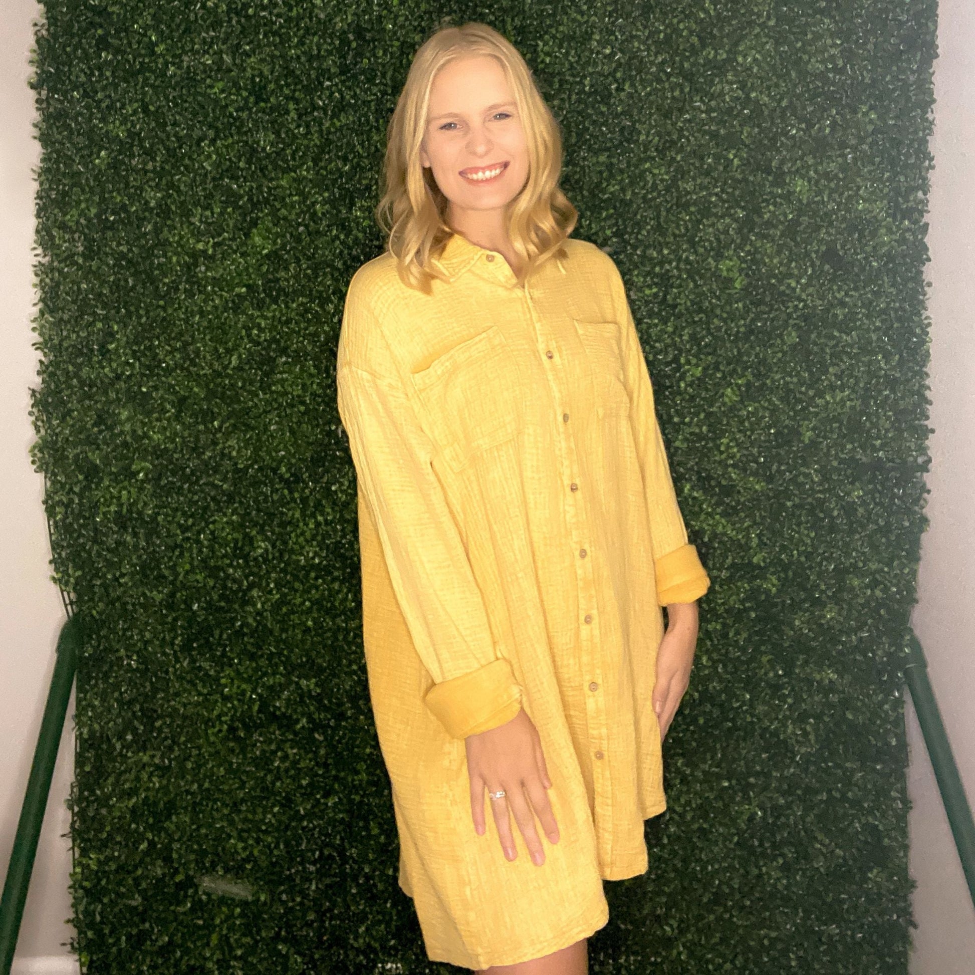 Shirts & Tops - The Button Up Shirt Dress (2 Colors)