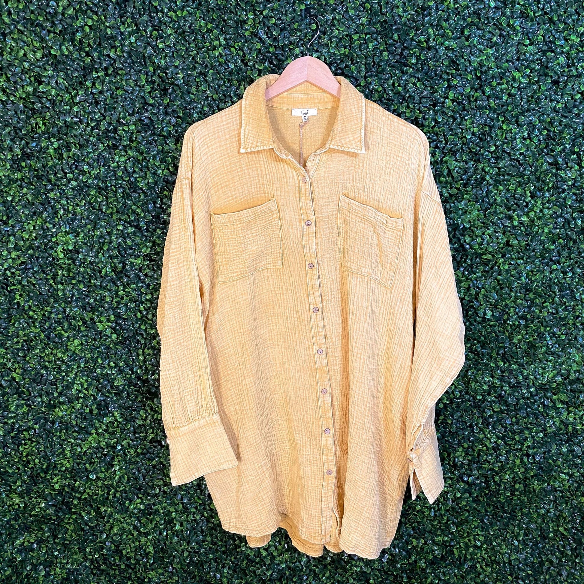 Shirts & Tops - The Button Up Shirt Dress (2 Colors)