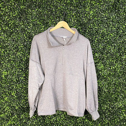 Shirts & Tops - The Charcoal Zip Pullover