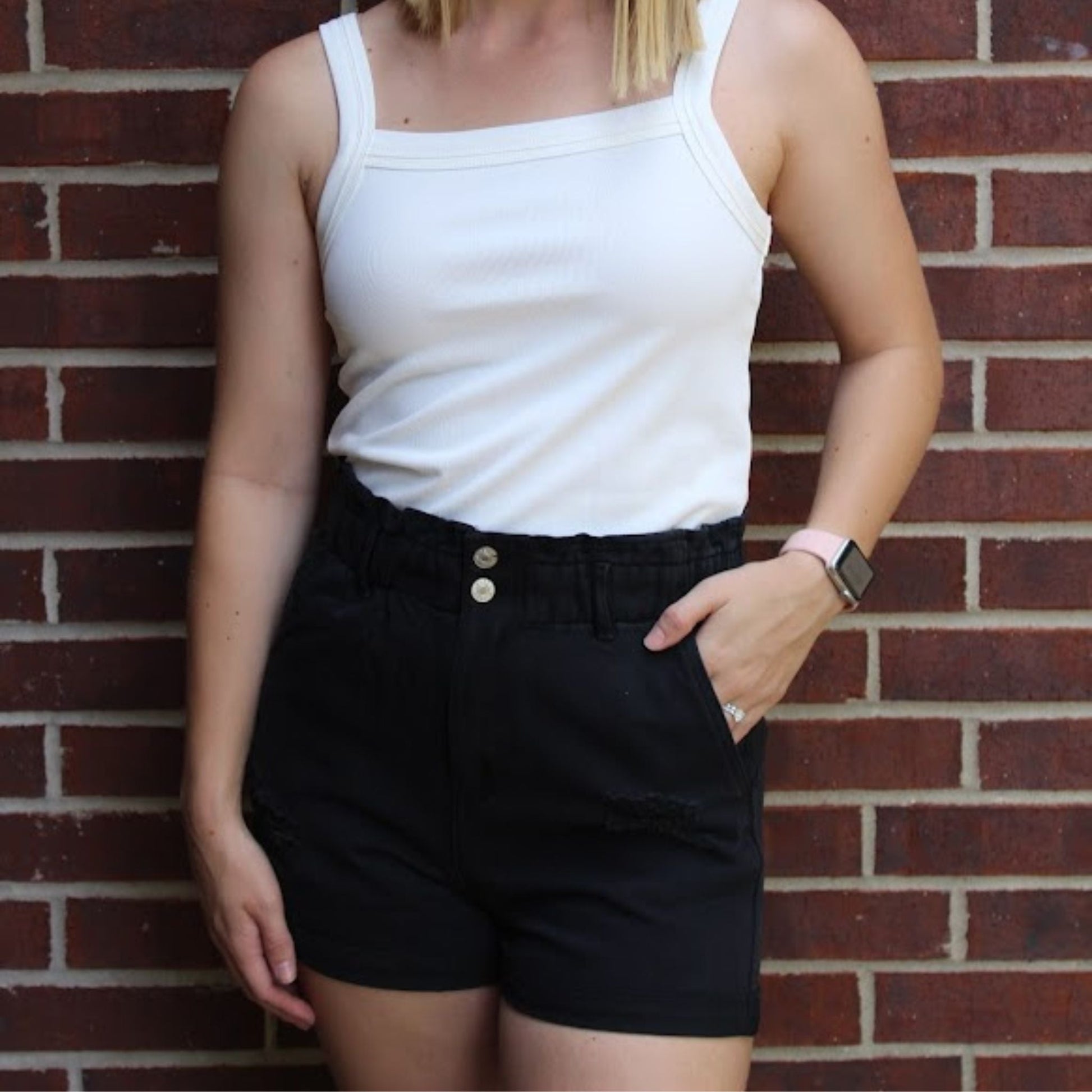 Shorts - The Black Denim Shorts